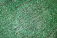 Emerald green vintage rug - G450