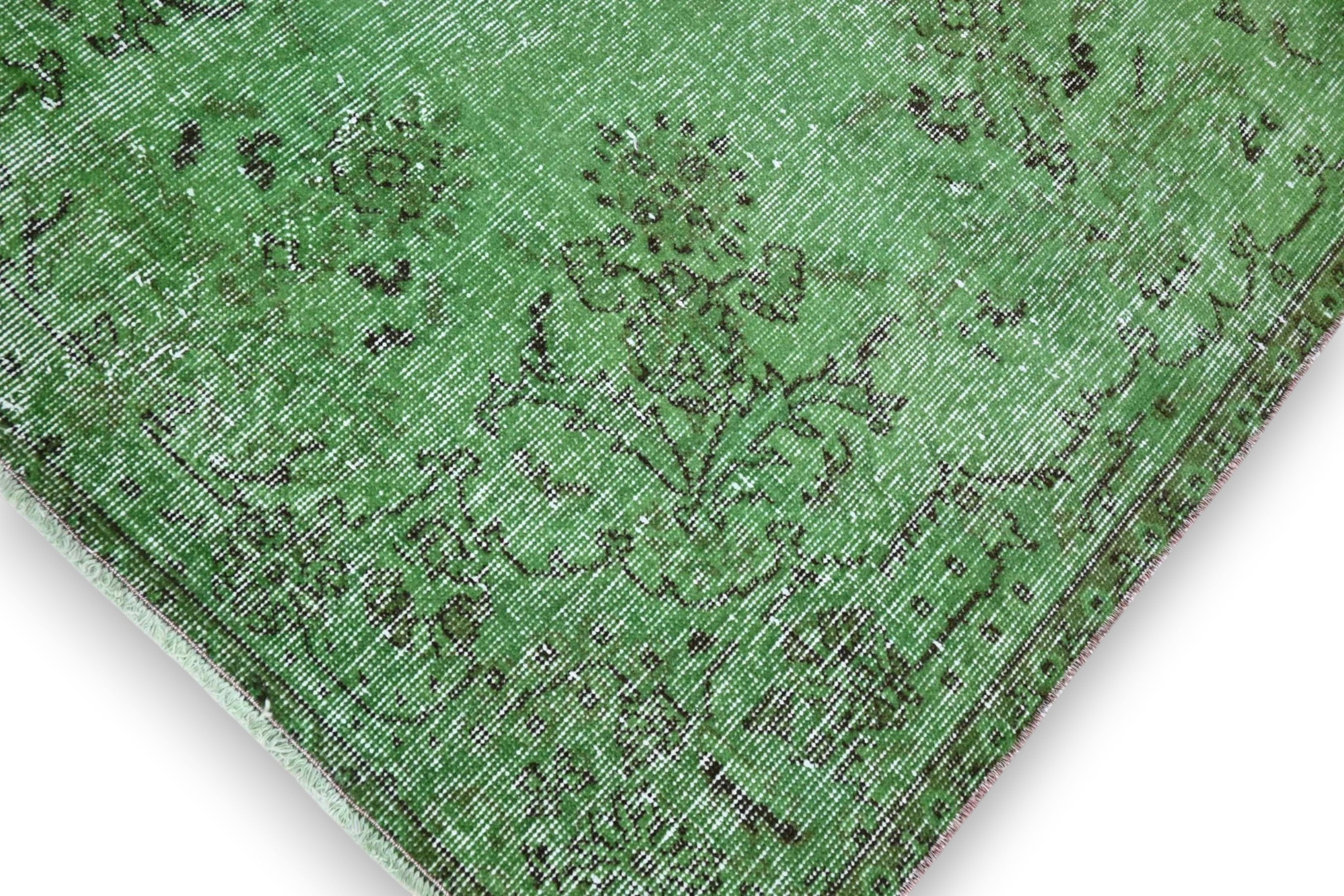 Moss Green Vintage Rug - G452