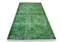 Moss Green Vintage Rug - G452
