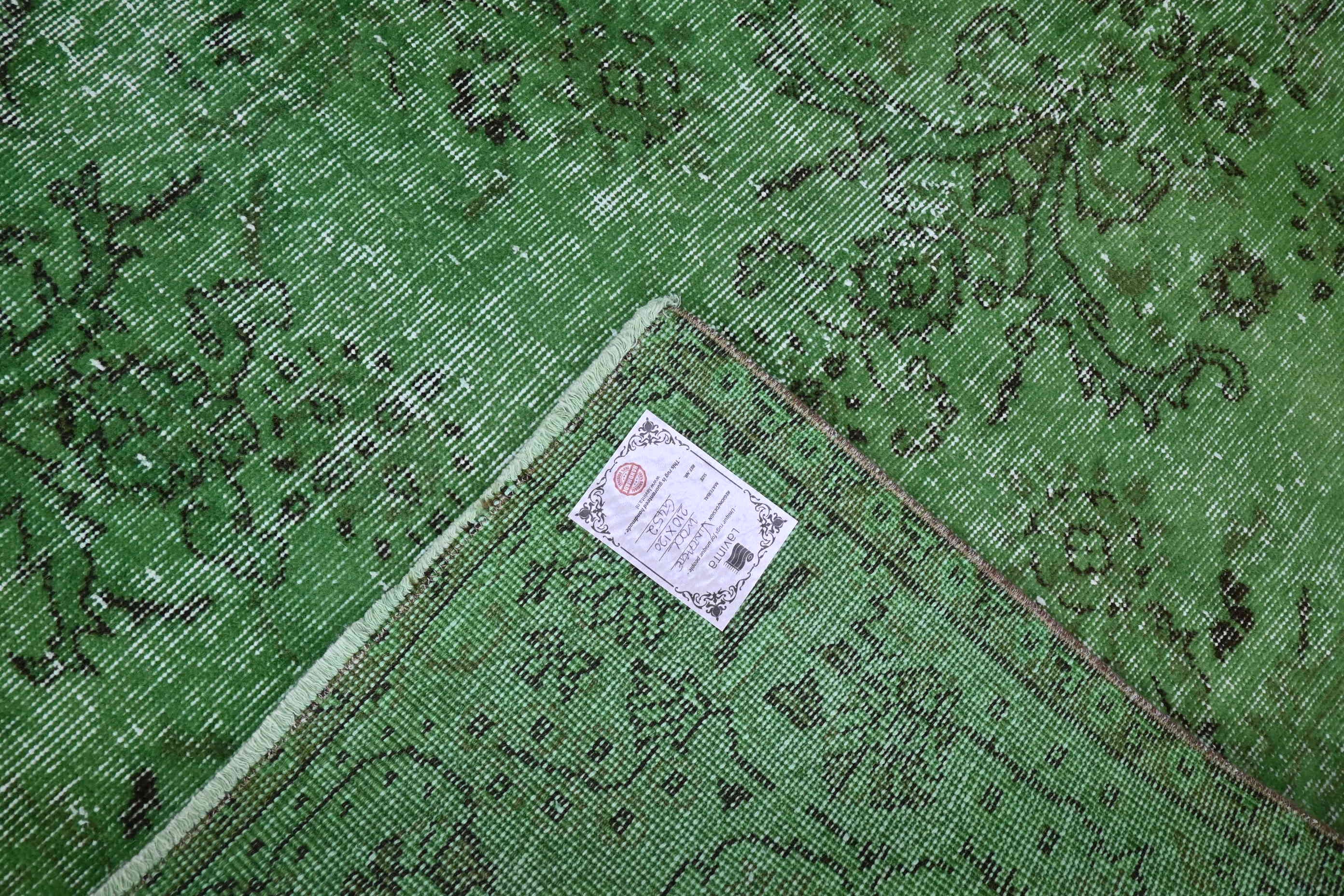 Moss Green Vintage Rug - G452