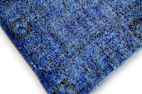 Royal blue vintage rug - G454