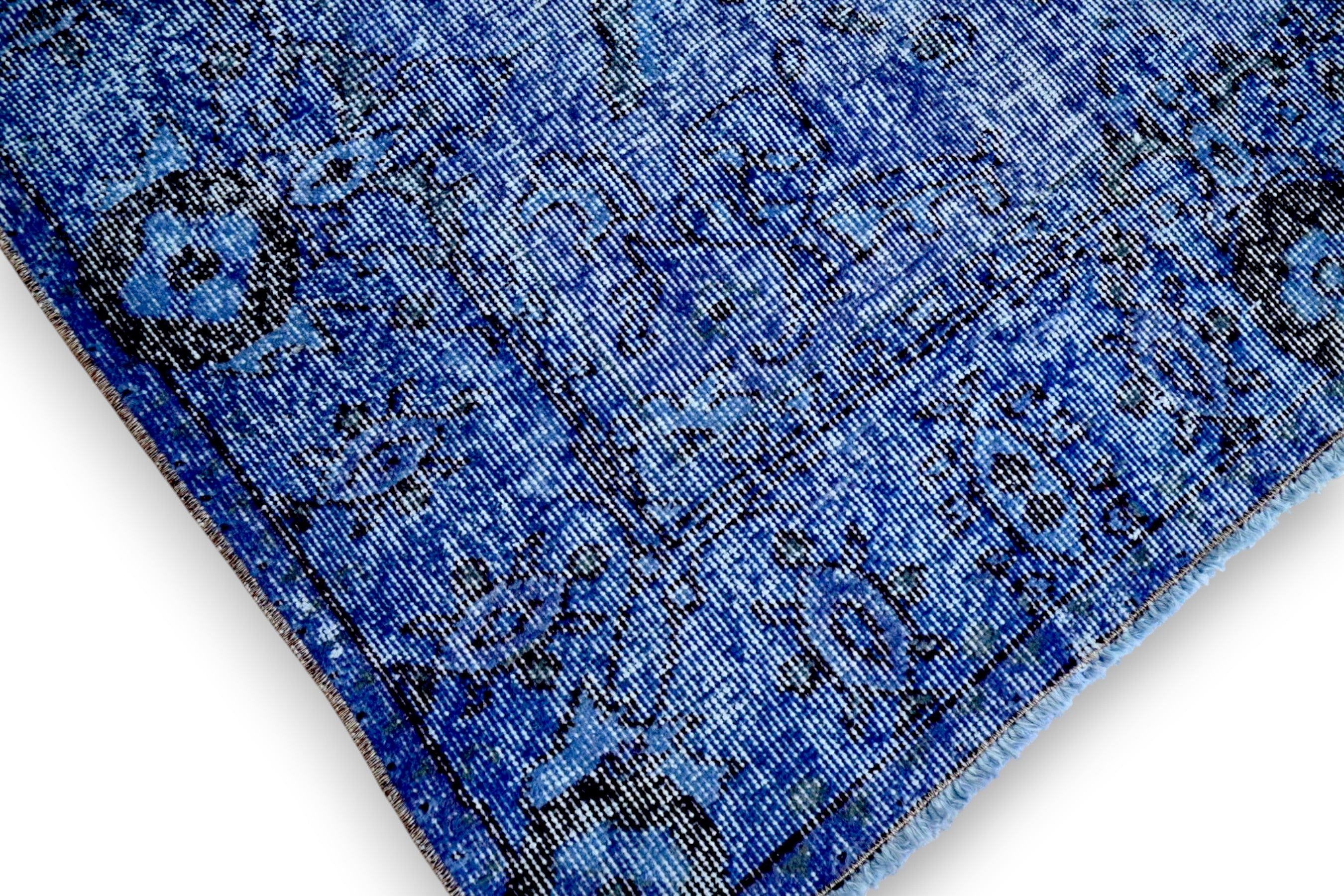 Royal blue vintage rug - G454