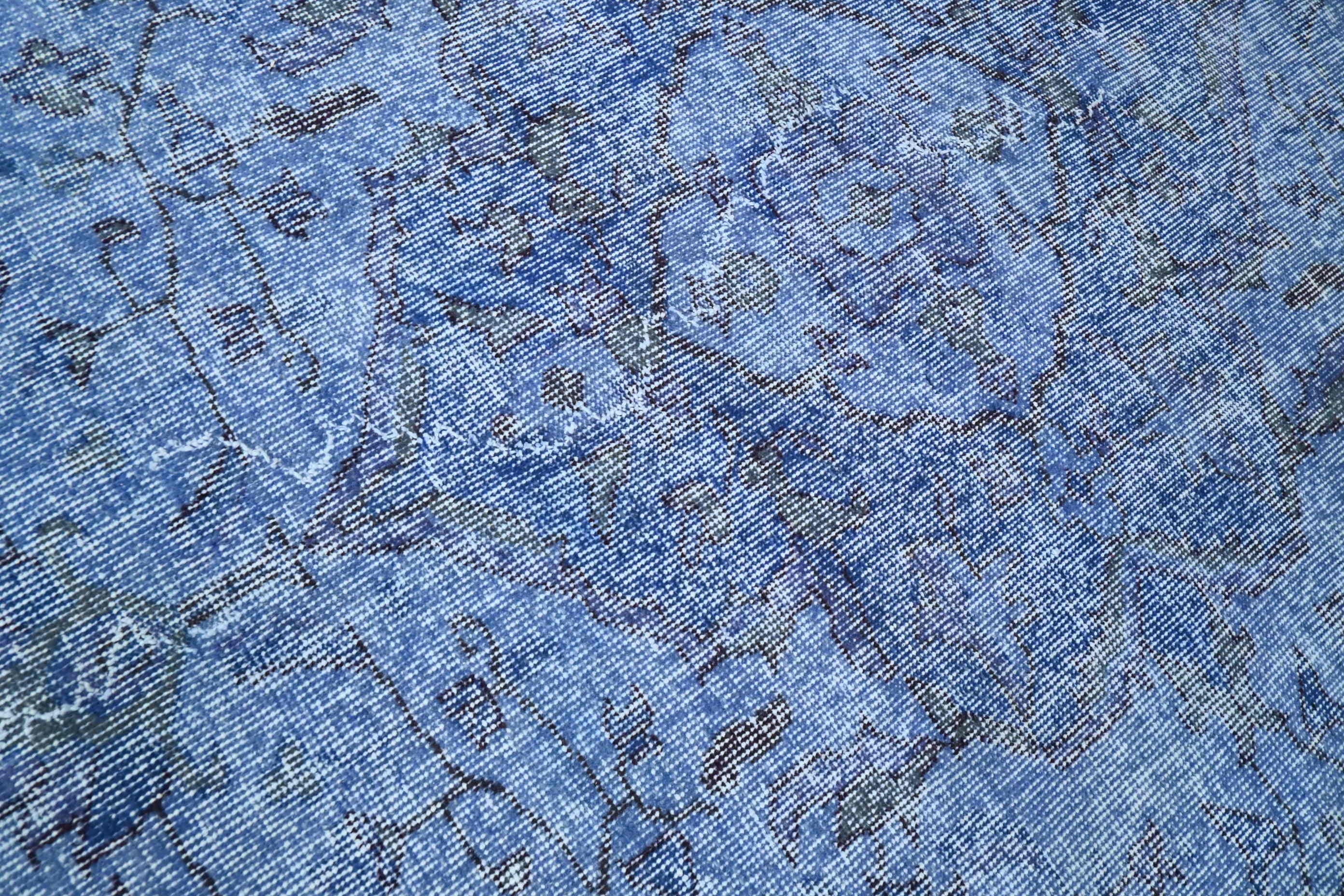 Royal blue vintage rug - G454