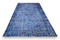Royal blue vintage rug - G454