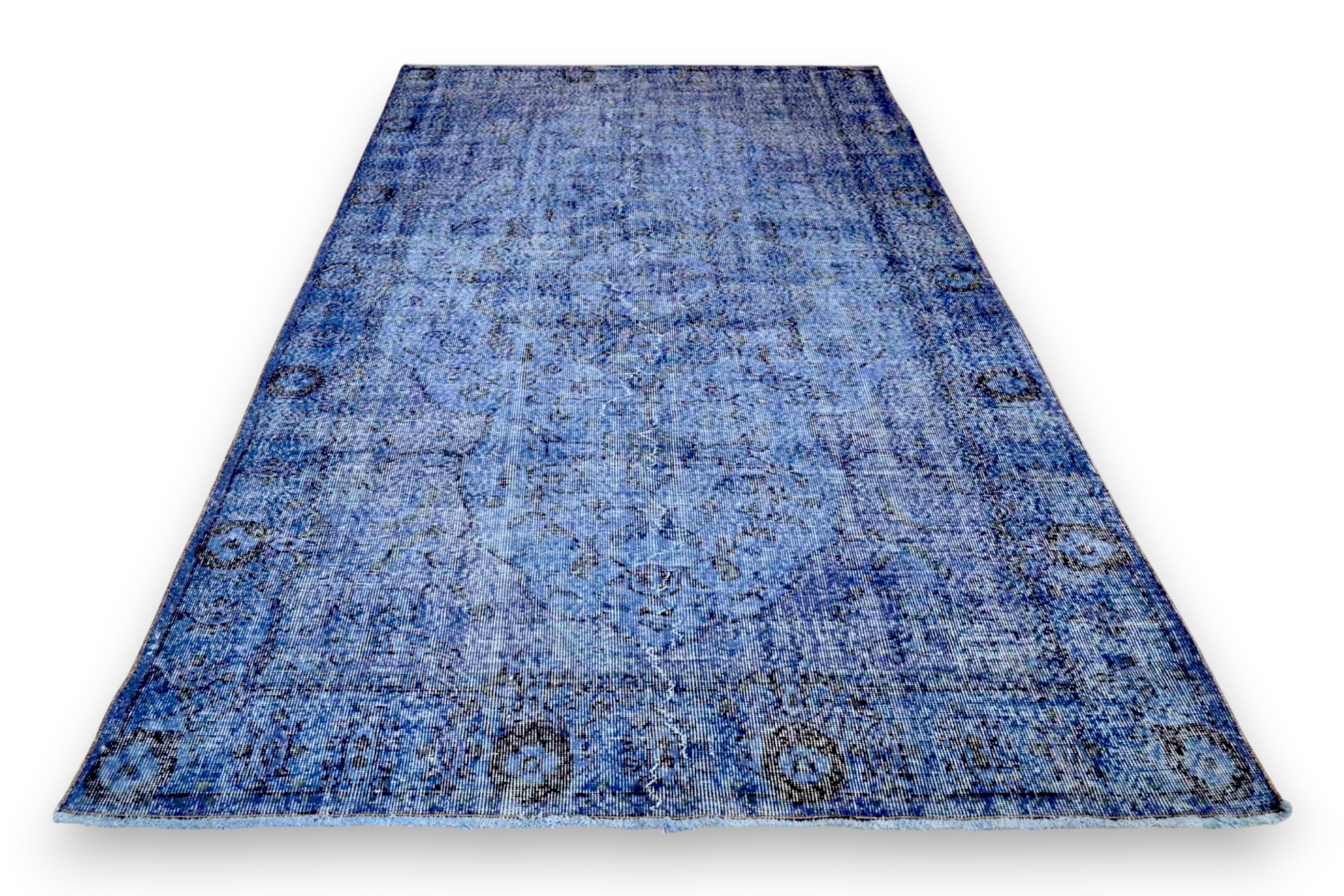 Royal blue vintage rug - G454