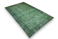 Olive Green Vintage Rug - G456