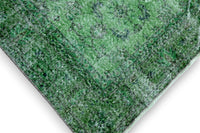 Olive Green Vintage Rug - G456