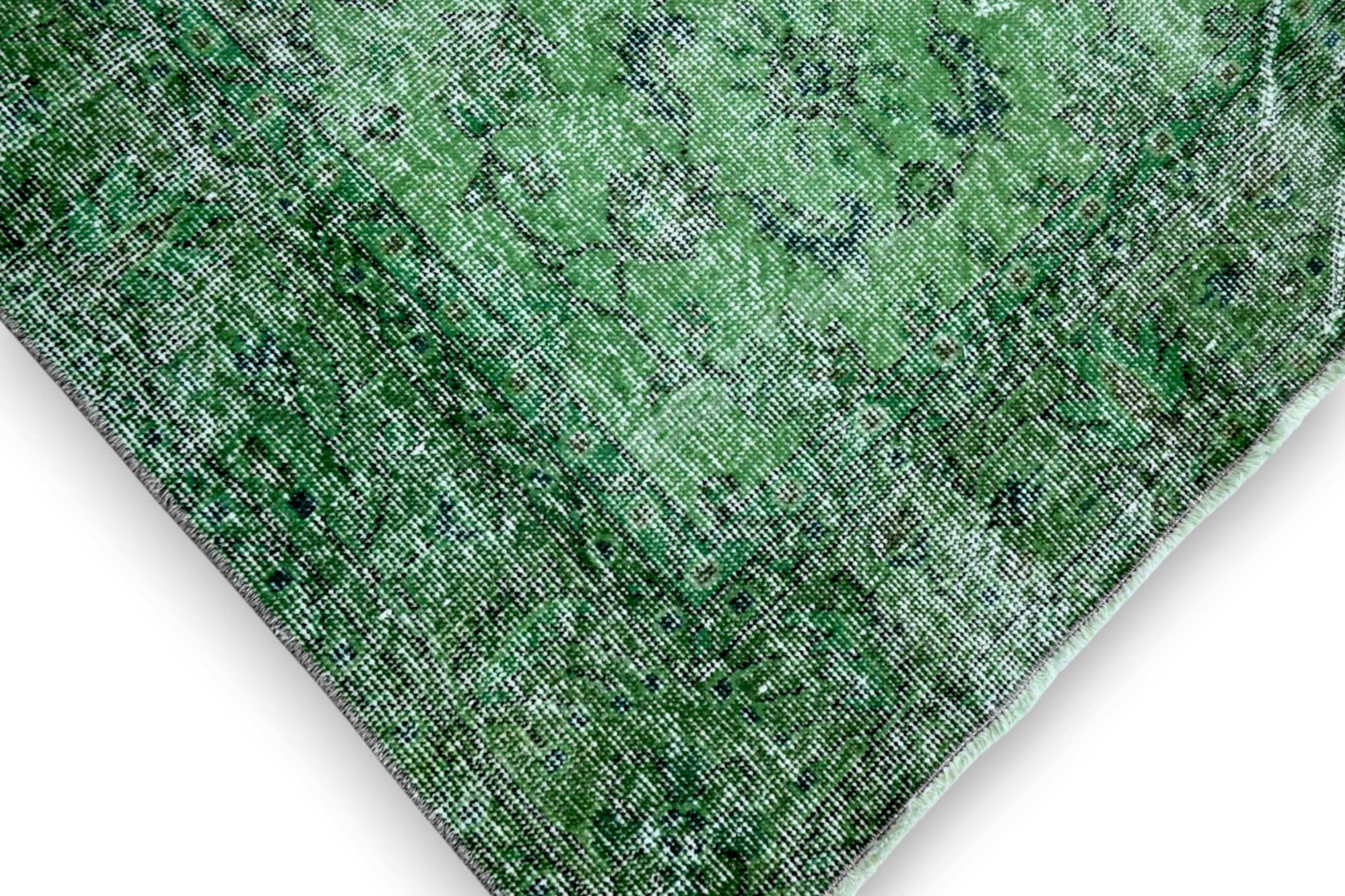 Olive Green Vintage Rug - G456
