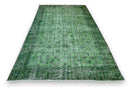 Olive Green Vintage Rug - G456