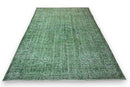Sage green vintage rug - G465