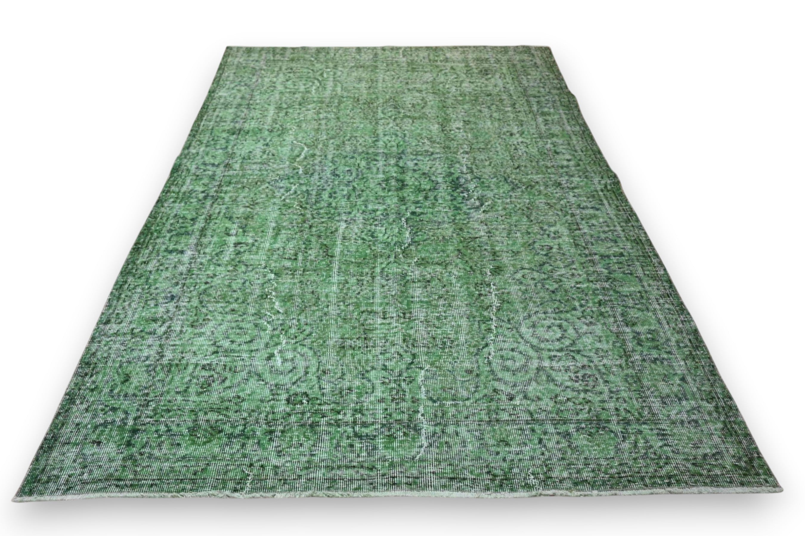 Sage green vintage rug - G465