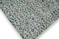 Mint green vintage rug - G467