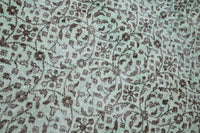 Mint green vintage rug - G467