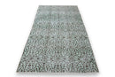 Mint green vintage rug - G467