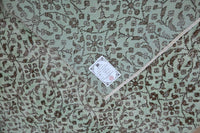 Mint green vintage rug - G467
