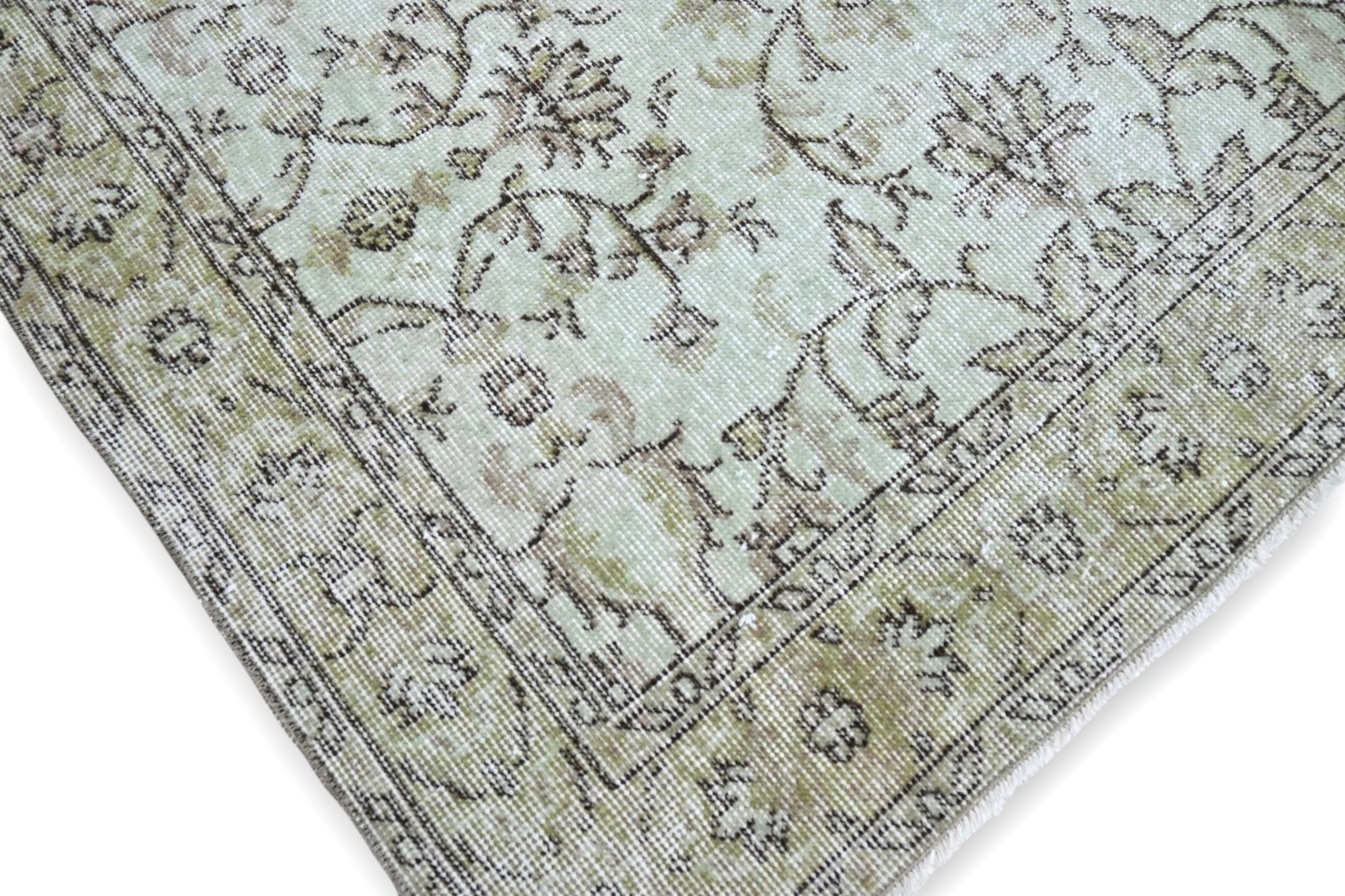 Ethnic cream vintage rug - G480