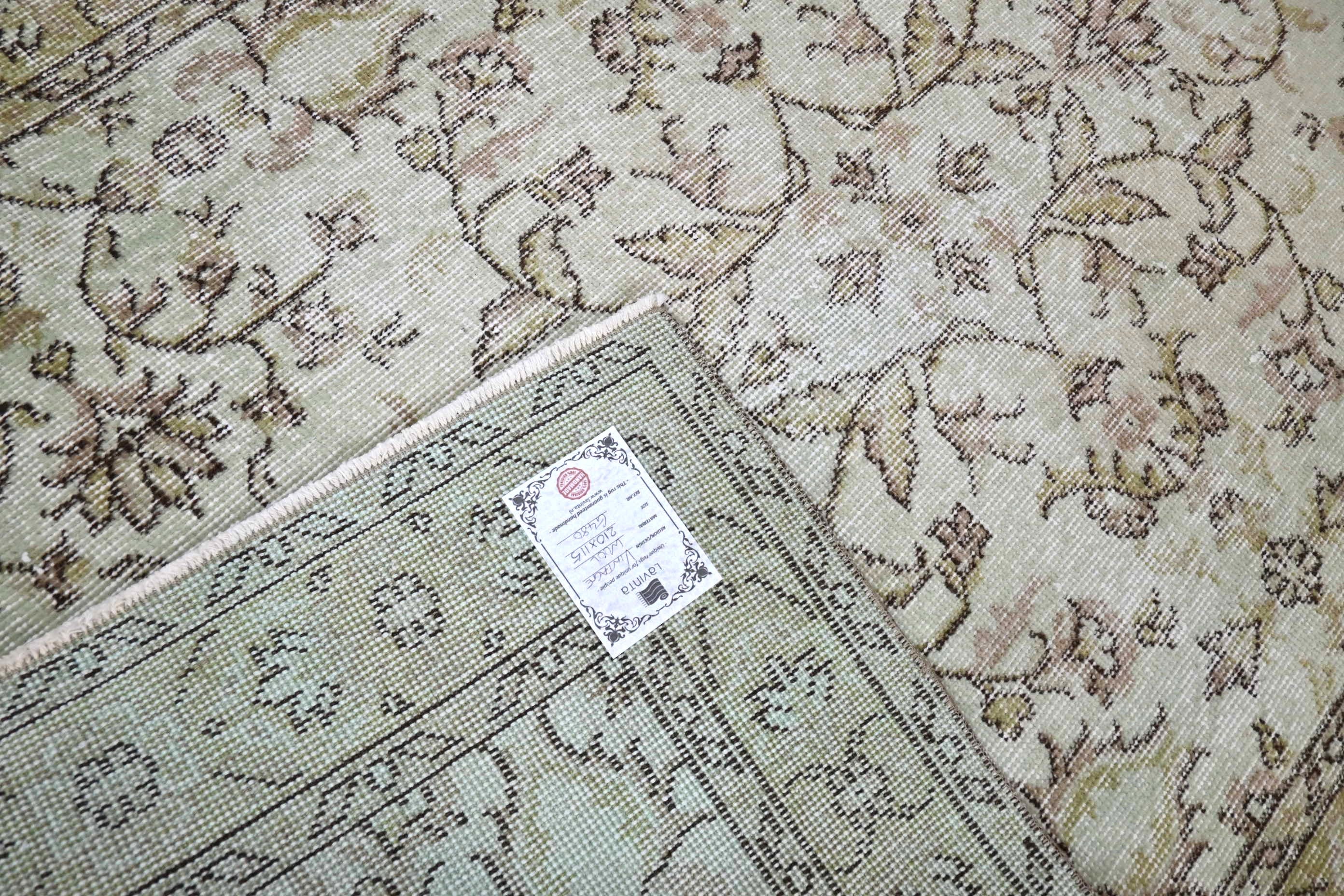 Ethnic cream vintage rug - G480
