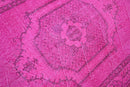 Cheerful pink vintage rug - G483