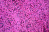 Playful pink vintage rug - G485
