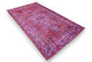 Deep magenta vintage rug - G517