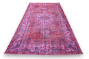 Deep magenta vintage rug - G517