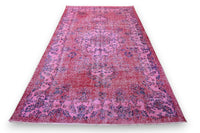 Deep magenta vintage rug - G517