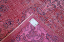 Deep magenta vintage rug - G517