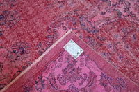 Deep magenta vintage rug - G517