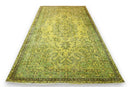 Lime green vintage rug - G518