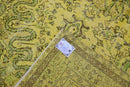 Lime green vintage rug - G518