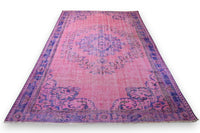 Magical pink vintage rug - G528