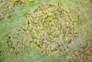 Fresh green vintage rug - G529