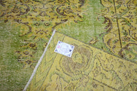 Fresh green vintage rug - G529