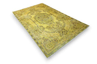 Stately Yellow Vintage Rug - G535