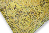 Stately Yellow Vintage Rug - G535
