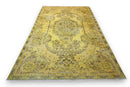 Stately Yellow Vintage Rug - G535