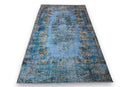 Statig blauw vintage vloerkleed - G520
