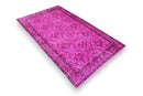 Fuchsia vintage vloerkleed - G524