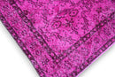 Fuchsia vintage vloerkleed - G524