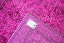 Fuchsia vintage vloerkleed - G524