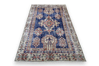 Klassiek blauw vintage vloerkleed - G544