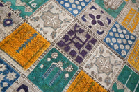 Kleurrijk tegeldesign vintage vloerkleed - G548