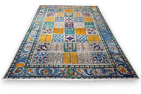 Kleurrijk tegeldesign vintage vloerkleed - G548