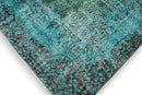 Statig turquoise vintage kleed - G565