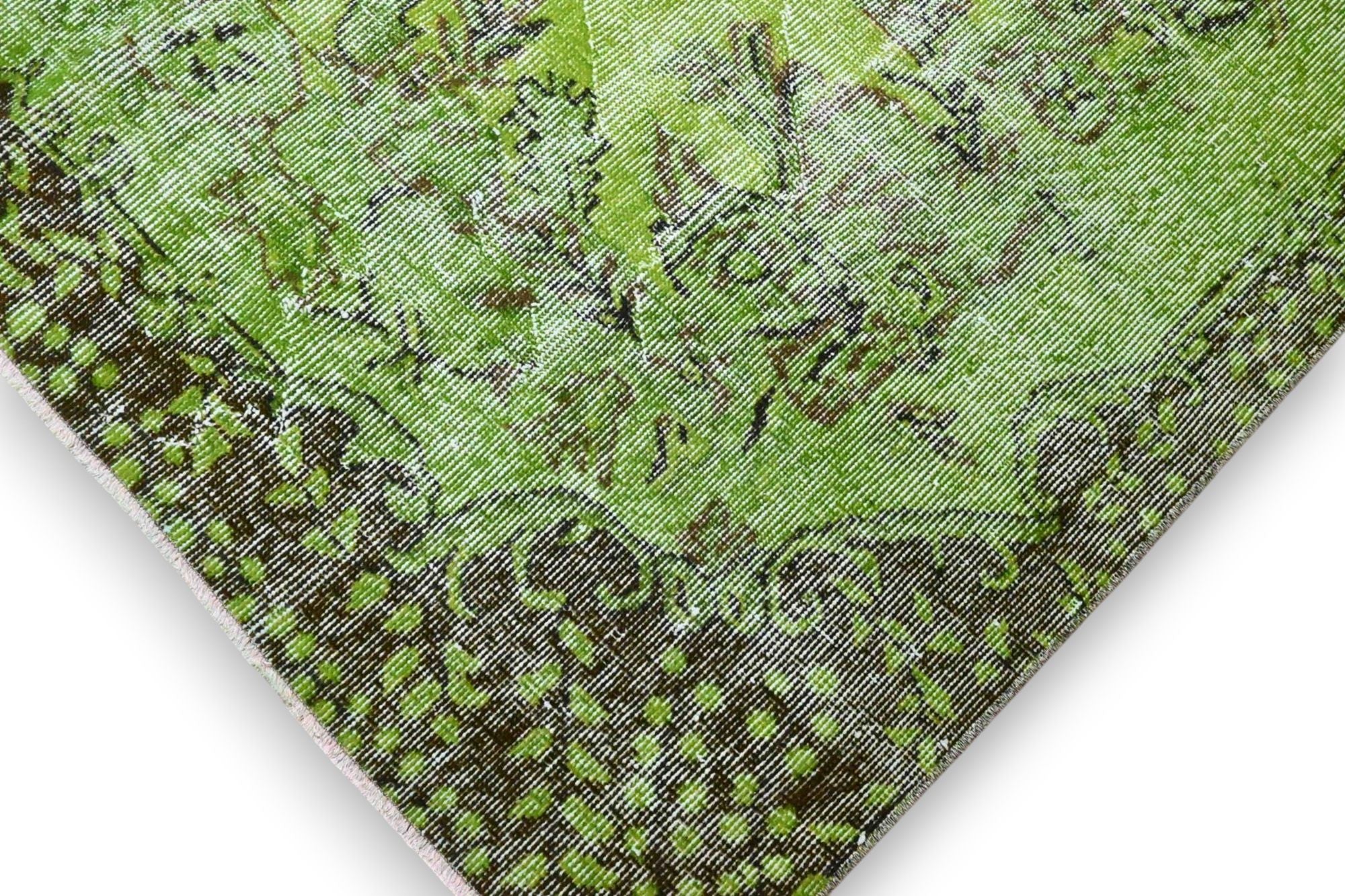 Statig groen vintage vloerkleed - G566