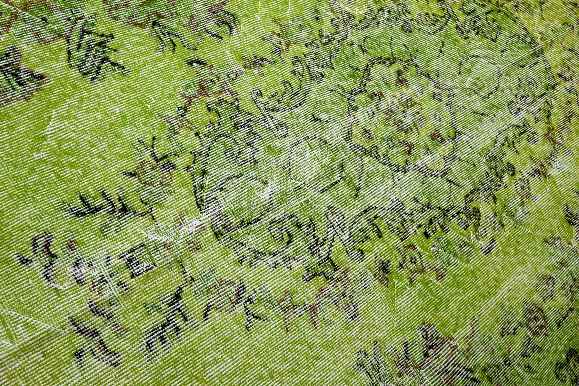Statig groen vintage vloerkleed - G566