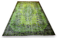 Statig groen vintage vloerkleed - G566