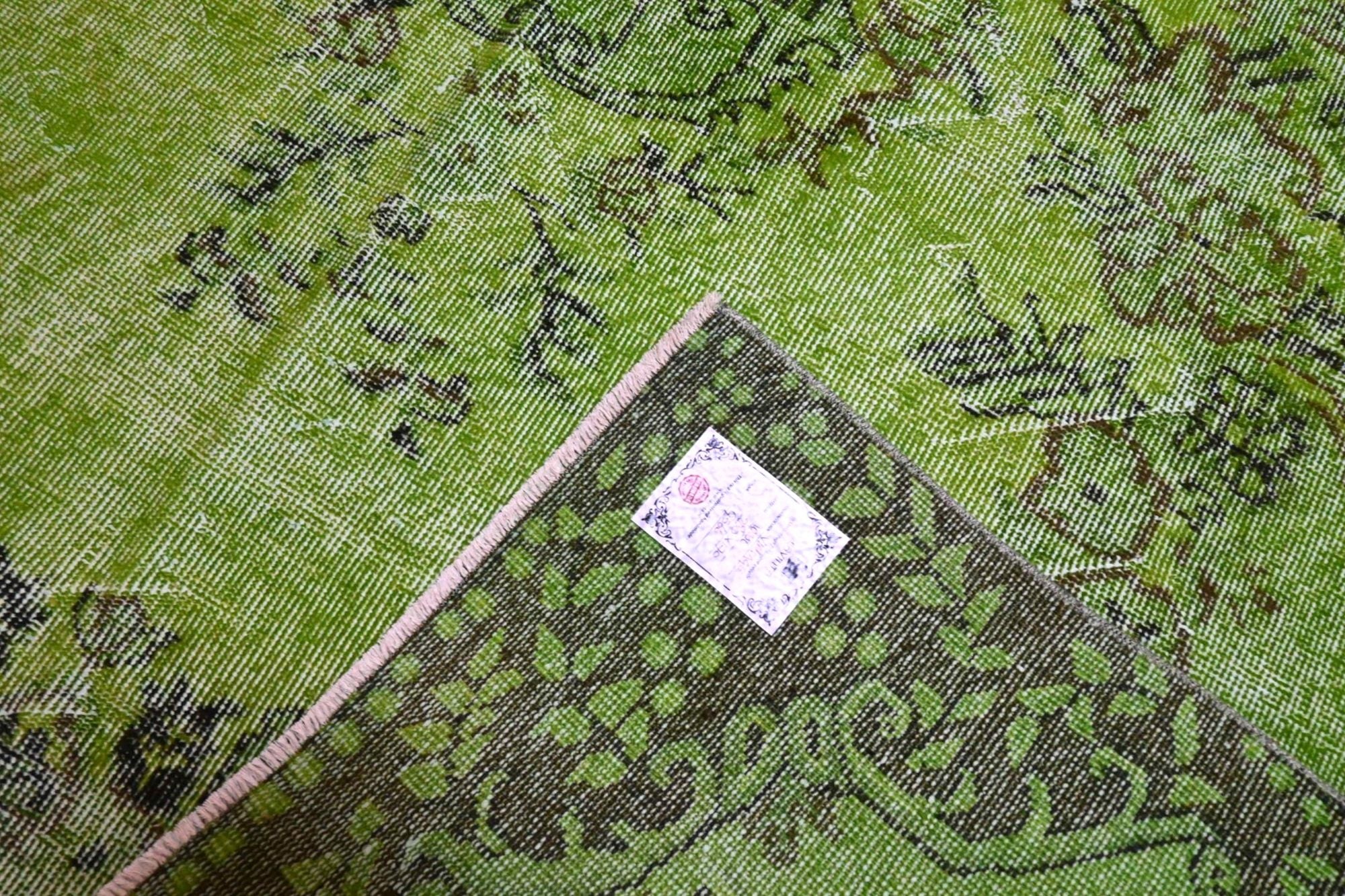 Statig groen vintage vloerkleed - G566