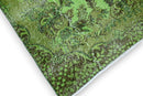 Vurig groen vintage vloerkleed - G576