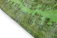 Vurig groen vintage vloerkleed - G576